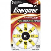 ZA10 hallókészülék elem, cink-levegő, 1,4V, 91 mAh, 8 db, Energizer ZA10, PR70