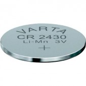 CR2430 lítium gombelem, 3 V, 280 mA, Varta BR2430, DL2430, ECR2430, KCR2430, KL2430, KECR2430, LM2430