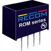 1 W-os DC/DC átalakító, ROM sorozat, bemenet: 12 V/DC, kimenet: 12 V/DC 83 mA 1 W, Recom International ROM-1212S