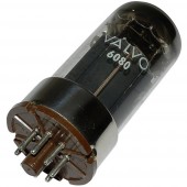 Elektroncső 6080 = 6 A S 7 W, pólusszám 8, oktál foglalat, Végtrióda