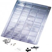 Weltron 32 részes alkatrésztároló doboz, átlátszó, 305 x 231 x 16,8 mm
