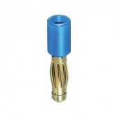 MultiContact banándugó adapter, egyenes, Ø 4/2 mm, kék