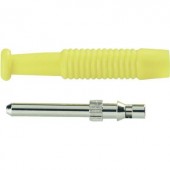 Banándugó 2mm/6A sárga