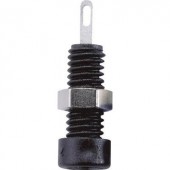 Banánhüvely 2mm 6A fekete SKS Hirschmann 930308100