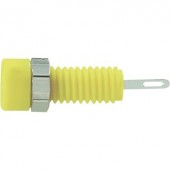 Banánhüvely 2mm/6A sárga