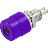 Beépíthető banándugó aljzat 4mm-es viola SKS Hirschmann BIL 20