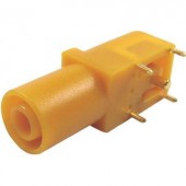 Biztonsági labor alj Alj, hajlított stift Ø: 4 mm Sárga Cliff FCR7350Y 1 db