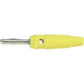 BKL Electronic csavaros banándugó, egyenes, Ø 4 mm, sárga, 072151-P