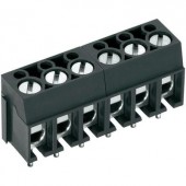 Forrasztható csavaros szorító, AK100-V Raszterméret: 5.0 mm Pólusszám: 5 Szürke 50100050121G PTR Tartalom: 1 db