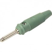 Hirschmann forrasztós banándugó, egyenes, Ø 4 mm, zöld, BUELA 30 K SKS