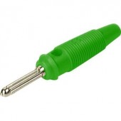 Hirschmann csavaros banándugó, egyenes, Ø 4 mm, zöld, BUELA 20 K SKS