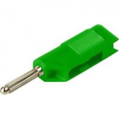 SKS Hirschmann banándugó, csavaros, Ø 4 mm, 30 A, zöld, 930729104