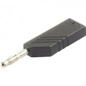 SKS Hirschmann lamellás banándugó, Ø 4 mm, 24 A, fekete, 934100100