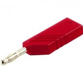 SKS Hirschmann lamellás banándugó, Ø 4 mm, 24 A, piros, 934100101