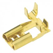Lapos csúszósaru hüvely 4,8 x 0,8 mm 90°, szigeteletlen, fém, Vogt Verbindungstechnik 380208.60