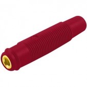 Hirschmann forrasztós lengő banánhüvely, egyenes, Ø 4 mm, piros, KUN 30 SKS
