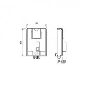 Ipari időkapcsoló modul 12 - 240 V DC/AC, Finder 86.00.0.240
