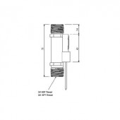 Átfolyás kapcsoló vertikális és horizontális szerelésre FCS-03
