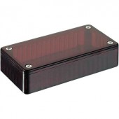 Átlátszó piros polikarbonát műszerház 100x50x25 mm Hammond Electronics 1591 BTRD