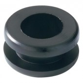 Kábelátvezető gyűrű Ø 10 mm, PVC, fekete, HellermannTyton HV1204-PVC-BK-M1