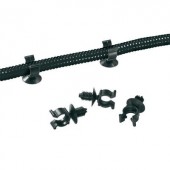 Bordás cső tartó CTC7.5FT6LG-HIRHS-BK