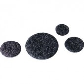 Öntapadós tépőzár, korong (kötő rész) Ø 45 mm, fekete, 1 db, Fastech