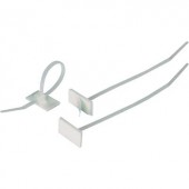 Öntapadós kábelkötegelő 100 x 2,5 mm, natúr, 1 db, HellermannTyton 148-00001 T18RSA-PA66-NA-C1