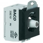 3 részes adapter érintkező elemmel LED-del, piros, 24 V/10 A, rugós csatlakozóval, BACO 333ERARL11