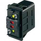 Billenőkapcsoló 10(5) A, 24 V/DC, 2 x (be)/be/(be), Marquardt 3250.0577
