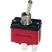 APEM karos kapcsoló 1 x be/be 250 V/AC 6 A, 3636NF/2