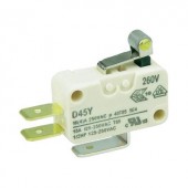 Cherry miniatűr karos mikrokapcsoló, 250V/AC, 1 váltó, csúszósarus, D453-V1RA
