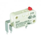 Cherry miniatűr karos mikrokapcsoló, 250V/AC, 1 váltó, nyákba forrasztós, D443-P4AA