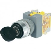 Kulcsos kapcsoló, 250 V/AC, 5 A, 2 x 90 ° beépítési Ø 22 mm Conrad Y090-A-11Y/23