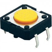 Rövid nyomógomb, lapos, 24 V/DC 50 mA, Omron B3F4005