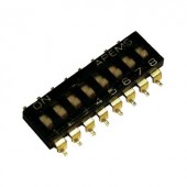 APEM SMD DIP kapcsoló, 8 pól., 2,54 mm raszter, IKL0803000
