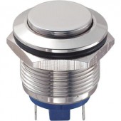 Vandálbiztos nyomógomb, 1xki/(be), 19 mm, 36V/DC, 2A, GQ19H-10/J/N