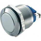 Vandálbiztos nyomógomb 19mm EDELST GQ19F-S 2A/48V