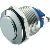 Vandálbiztos nyomógomb 19mm GQ19H-N 2A/48V