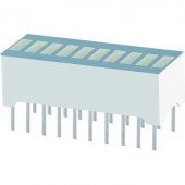 Bargraph LED 10 szeres Zöld (Sz x Ma x Mé) 25.4 x 10.16 x 8 mm Kingbright DC-10CGKWA