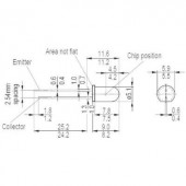 Fototranzisztor 5mm Osram Components SFH 300 FA-3/4