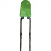 Kisáramú szórt LED 3mm zöld