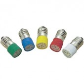 Barthelme LED lámpa, 2 chippel, 220V, T10 E10, piros, 70113136