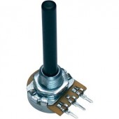 Forgó potméter, 20 mm, mono, lin 220kΩ, 0,25W, Potentiometer Service GmbH PC20BU 9809