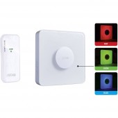 m-e modern-electronics 41162 Rádiójel vezérlésű gong Teljes készlet Megvilágított