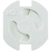 Gyermekvédő konnektor zár, vakdugó, 5 db, fehér, Heidemann 43180