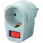 Konnektorba dugható kapcsoló aljzat, fehér