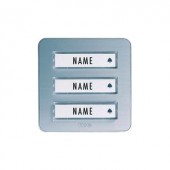 3 családos, vezeték nélküli csengő nyomógomb (adó), 200 m, 434 MHz, ezüst, m-e GmbH modern-electronics Bell 203