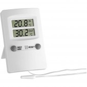 Digitális bel- és kültéri hőmérő, fehér, TFA
