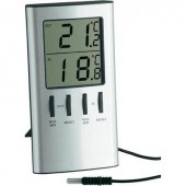 Digitális külső-/belső hőmérő, ezüst, TFA 30.1027