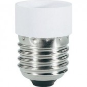 Lámpa foglalat átalakító adapter E27-ről E14-re, fehér, 3 db, Renkforce